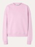 Paula sweater met logo - Oudroze
