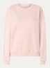 Paula sweater met logo - Lichtroze