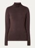 Tanner longsleeve met col - Donkerbruin