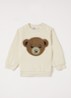 Disc sweater met print - Beige