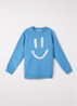 Mike sweater met borduring - Blauw