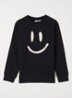 Mike sweater met borduring - Zwart