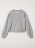 Miki sweater met pailletten - Grijsmele