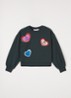 Miki sweater met pailletten - Groen