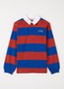 Relz polo met streepprint - Rood