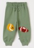 Simeon tapered fit joggingbroek met print - Legergroen
