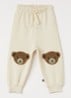Simeon tapered fit joggingbroek met print - Wit