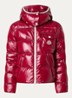 Andro pufferjack met donsvulling en afneembare capuchon - Kersenrood