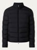 Baudinet puffer jack met donsvulling en logo - Zwart