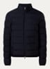 Baudinet puffer jack met donsvulling en logo - Donkerblauw
