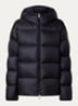 Feligule puffer jack met donsvulling en ritszakken - Zwart