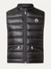 Gui gewatteerde bodywarmer met donsvulling en logo - Antraciet