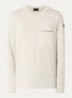 Longsleeve met borstzak - Gebroken wit