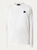 Longsleeve met logo- en backprint  - Gebroken wit