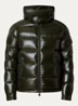 Maya puffer jack met donsvulling en afneembare capuchon - Bronsgroen