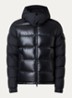 Maya puffer jack met donsvulling en afneembare capuchon - Zwart