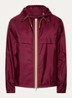 Nidge windjack met capuchon en steekzakken - Aubergine