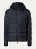 Puffer jack met donsvulling en capuchon - Zwart