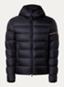 Ravenlock puffer jack met donsvulling en afneembare capuchon - Zwart