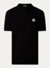 Regular fit polo met logo - Zwart