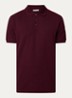 Regular fit polo van piqué katoen met logo - Bordeauxrood