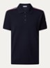 Regular fit polo van piqué katoen met logo - Blauw