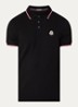 Regular fit polo met logo - Zwart