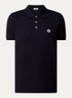 Regular fit polo van piqué katoen - Donkerblauw