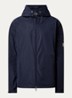 Sassiere windjack met capuchon en steekzakken - Donkerblauw