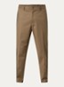 Straight fit pantalon met trekkoord en steekzakken - Zand