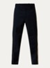 Straight fit pantalon met trekkoord en steekzakken - Donkerblauw
