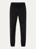Straight fit trackpants met trekkoord en steekzakken - Zwart
