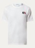 T-shirt met logoborduring - Gebroken wit