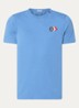 T-shirt met logoborduring - Blauw
