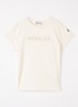T-shirt met logoborduring - Gebroken wit