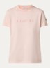 T-shirt met logoborduring - Roze