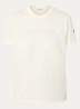 T-shirt met logoborduring - Gebroken wit