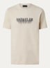 T-shirt met logoprint - Beige