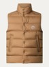 Tibb gewatteerde bodywarmer met donsvulling en logo - Camel