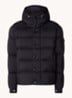 Vezere puffer jack met donsvulling en afneembare capuchon - Zwart