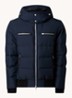 Puffer jas met donsvulling en ritszakken - Donkerblauw
