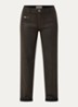Aymen low waist straight leg jeans met gekleurde wassing - Donkerbruin