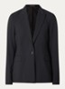 Lucey blazer in wolblend met klepzakken - Zwart