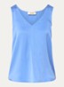 MMAstrid mouwloze top van satijn - Blauw