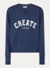 MMCelli sweater met borduring - Donkerblauw
