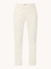 MMEllen mid waist straight fit cropped chino met steekzakken - Gebroken wit