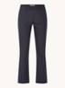MMEllen mid waist straight fit cropped chino met steekzakken - Donkerblauw
