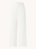 MMLeya Miley high waist wide fit pantalon met steekzakken - Wit