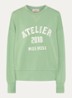 MMNina sweater met logoborduring - Groen