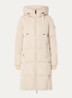 MMNova longline puffer jas met steekzakken - Creme